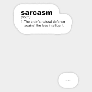 Sarcasm line Classic Definition Sticker